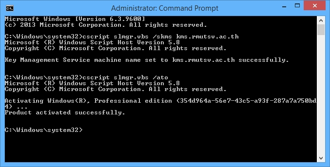 activate office 2016 command line kms